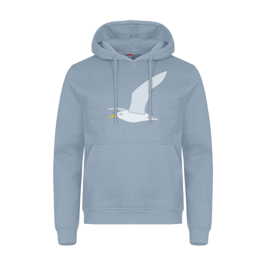 Hoodie voor volwassenen van Kaatje&Mup met een vliegende meeuw — foto 2
