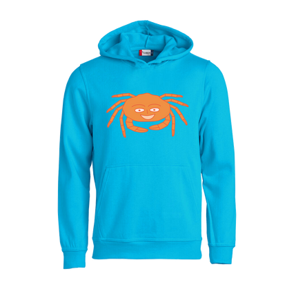 Hoodie voor kinderen van Kaatje&Mup met een krab