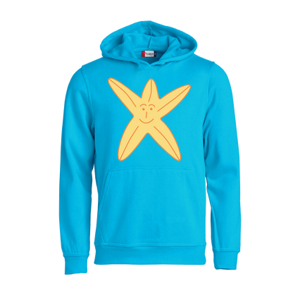 Hoodie voor kinderen van Kaatje&Mup met een zeester