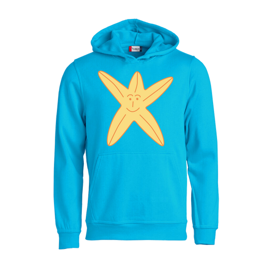 Hoodie voor kinderen van Kaatje&Mup met een zeester