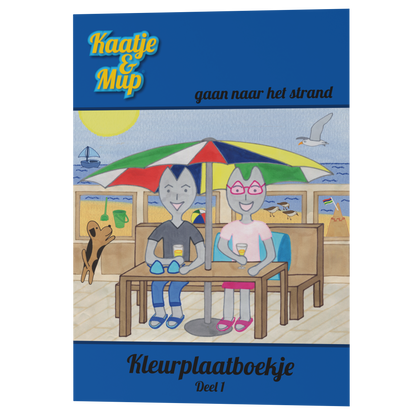 Kleurboekje A5 van Kaatje&Mup, blauwe serie deel 1 — foto 3