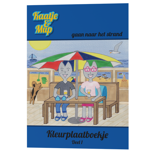 Kleurboekje A5 van Kaatje&Mup, blauwe serie deel 1 — foto 3