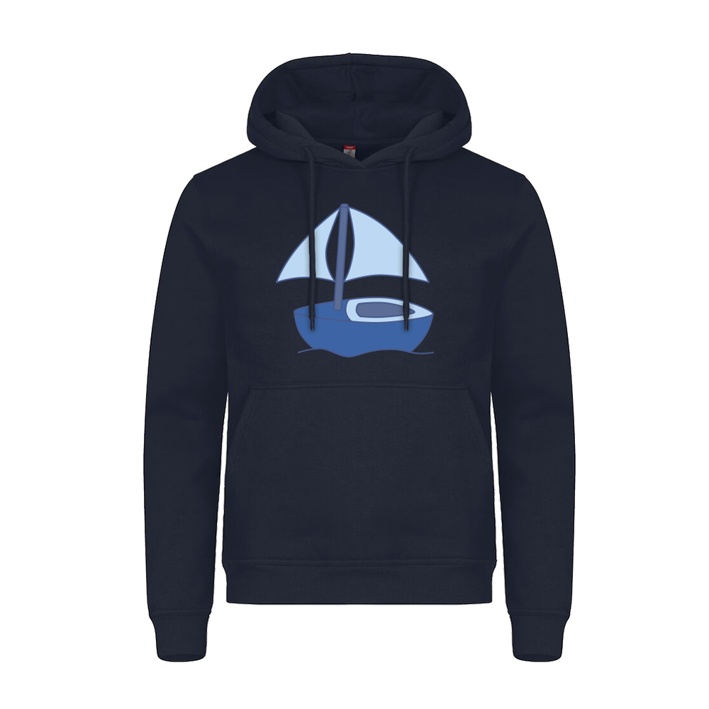 Hoodie voor volwassenen van Kaatje&Mup met een zeilboot — foto 2