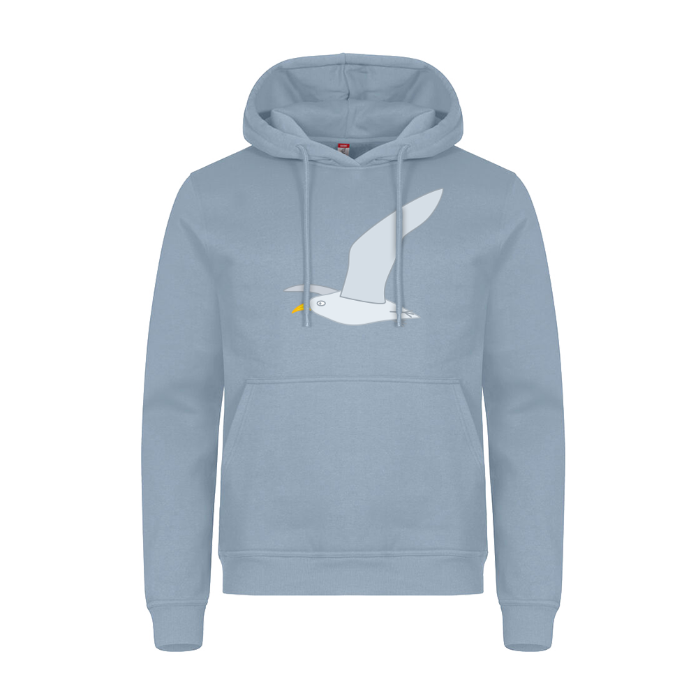 Hoodie voor volwassenen van Kaatje&Mup met een vliegende meeuw — foto 2