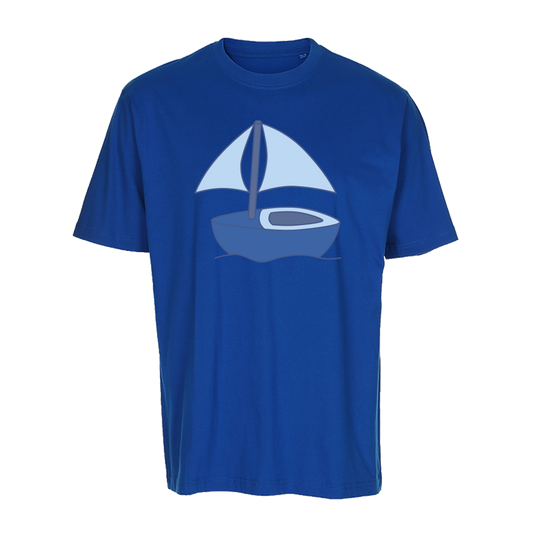 T-shirt voor volwassenen van Kaatje&Mup met een zeilboot
